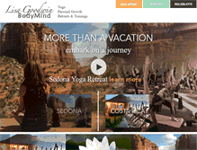 Tablet Screenshot of lisagoodwinyoga.com